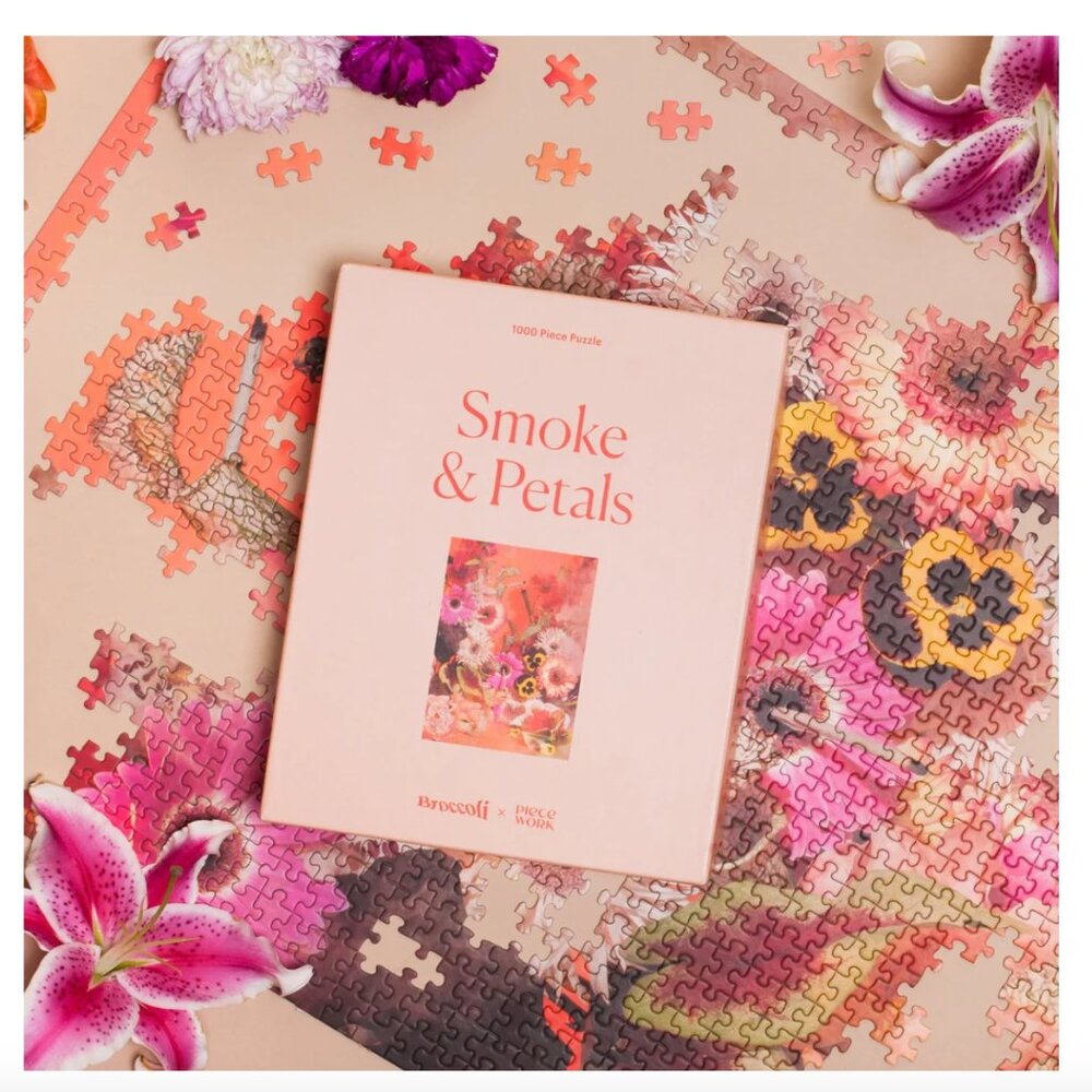 NWT smoke & petals puzzle by piecework (still enclosed in plastic) 1,000 piece